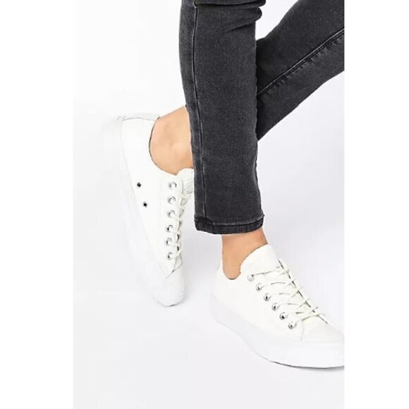 Converse All Star Textured Leather Sneakers - Picture 2 of 8